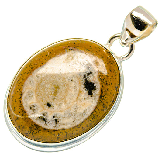 Turritella Agate Pendants handcrafted by Ana Silver Co - PD22488