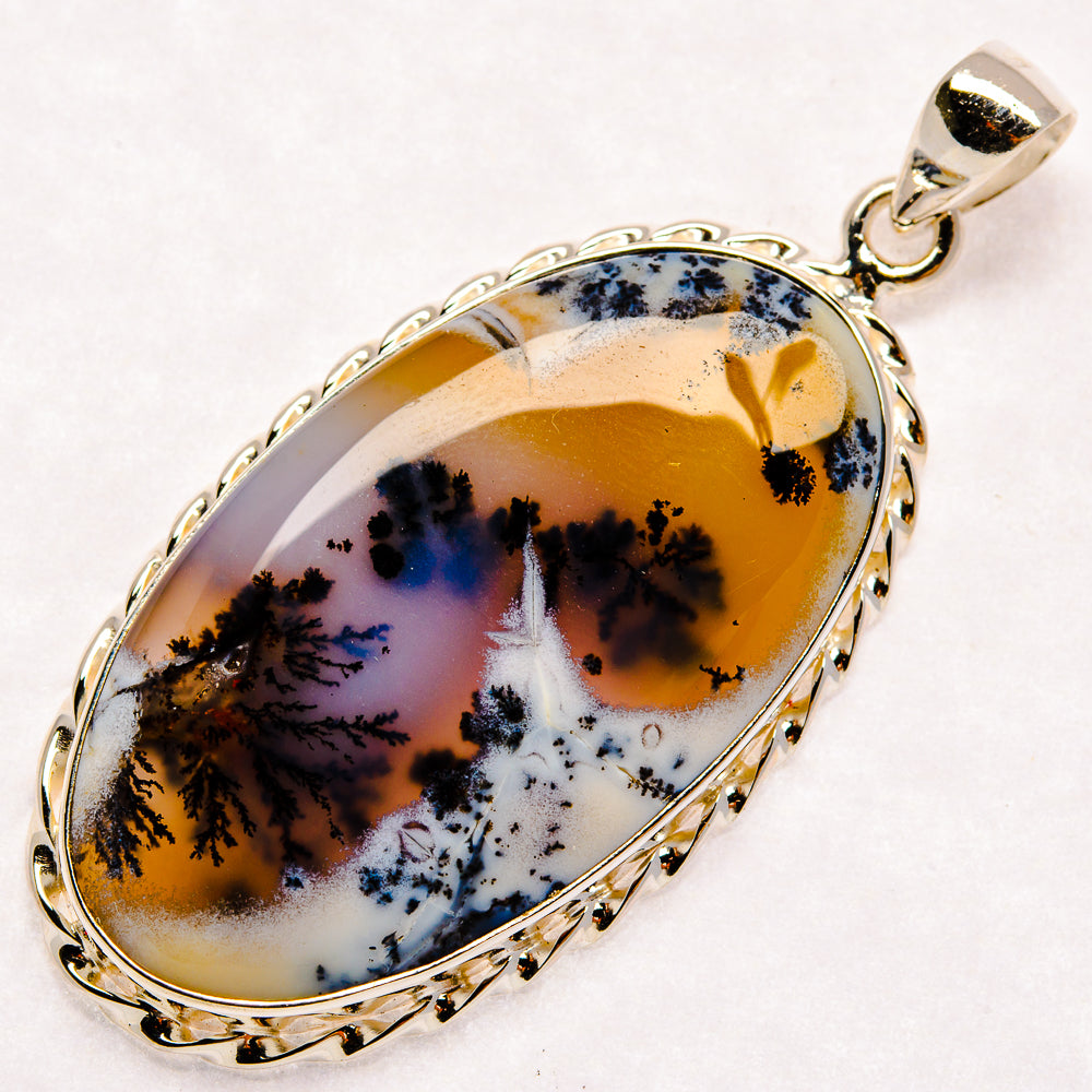 Dendritic Opal Pendants handcrafted by Ana Silver Co - PD22498
