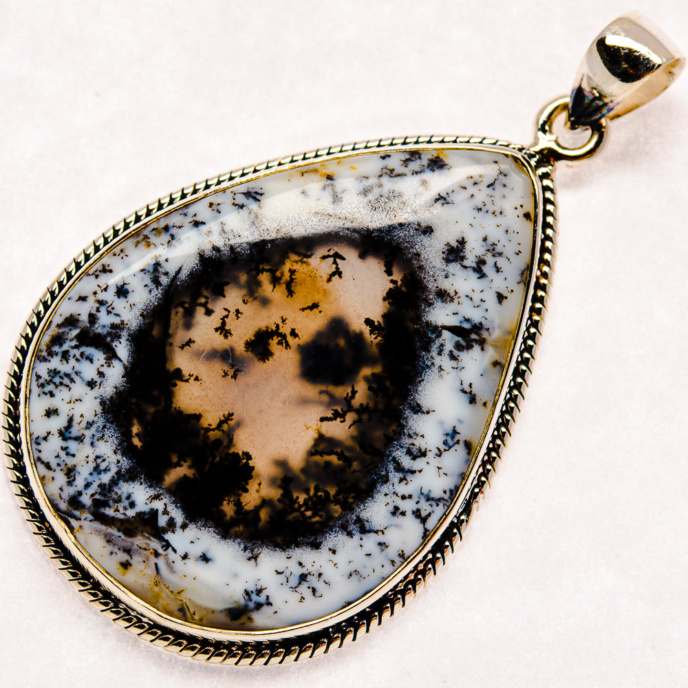 Dendritic Opal Pendants handcrafted by Ana Silver Co - PD22509