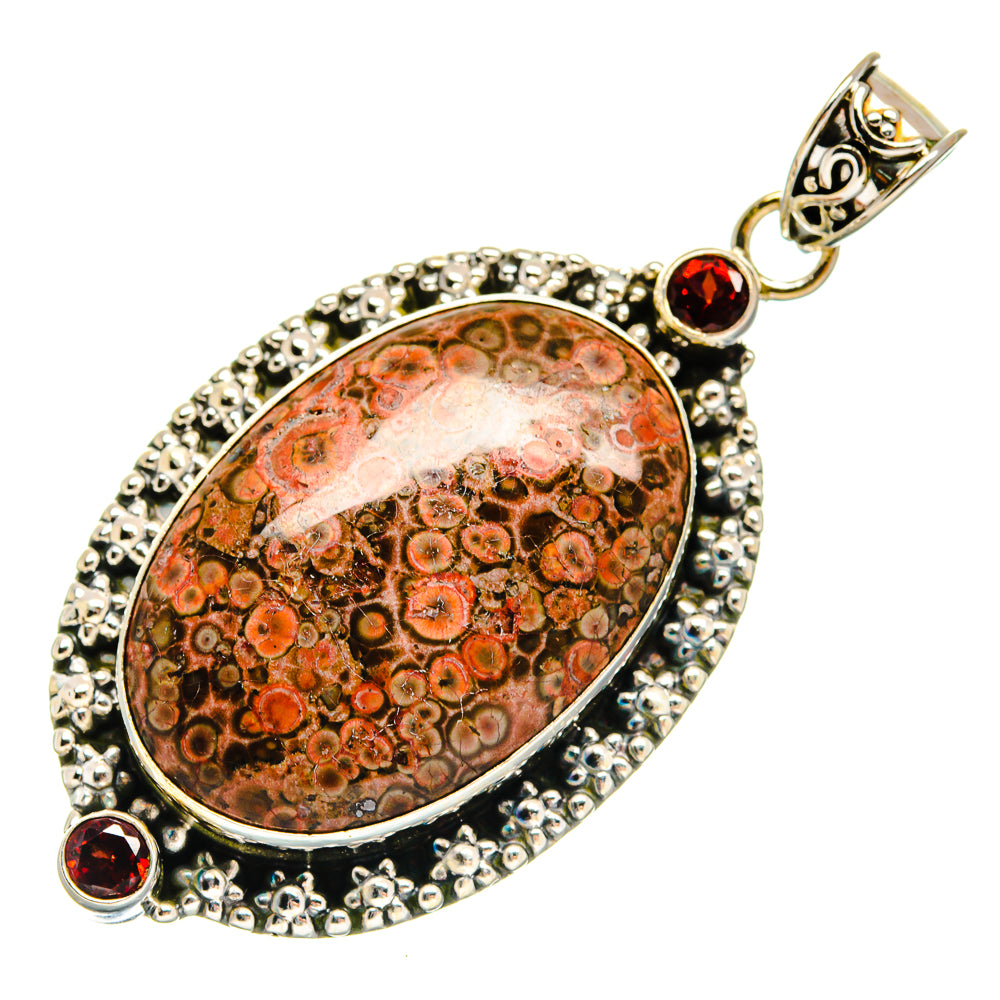 Poppy Jasper Pendants handcrafted by Ana Silver Co - PD22520 - Photo 2