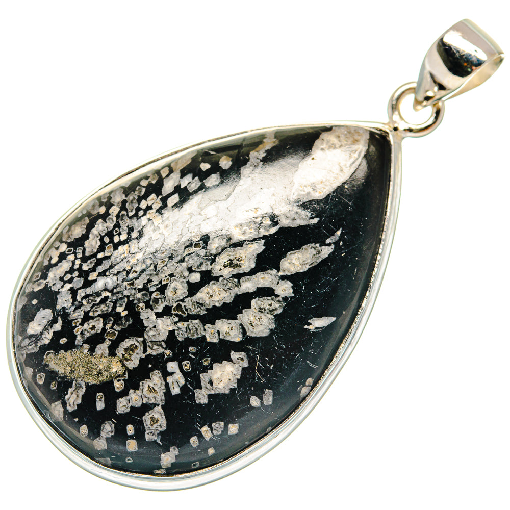 Chrysanthemum Stone Pendants handcrafted by Ana Silver Co - PD22531