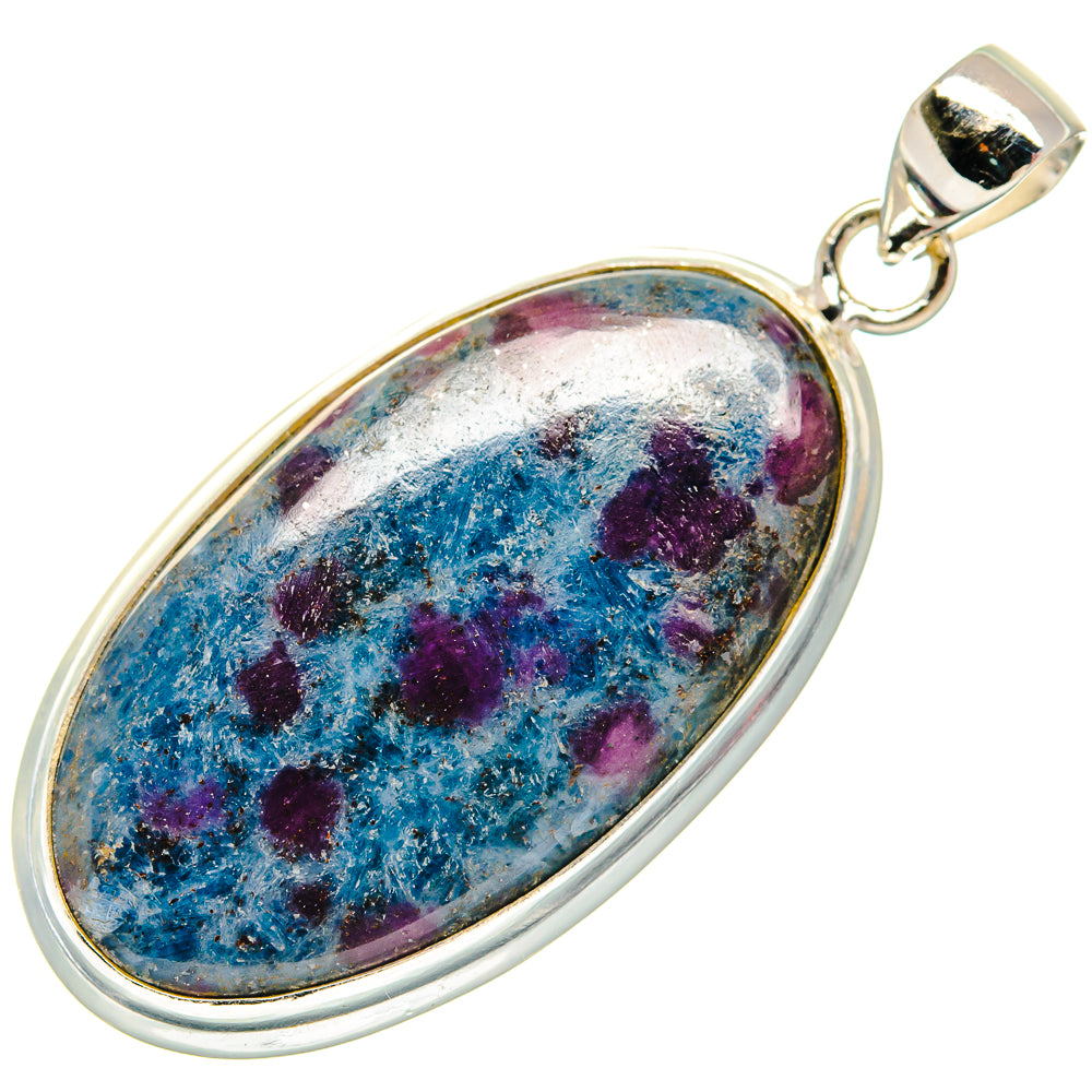 Ruby Fuchsite Pendants handcrafted by Ana Silver Co - PD22566 - Photo 2