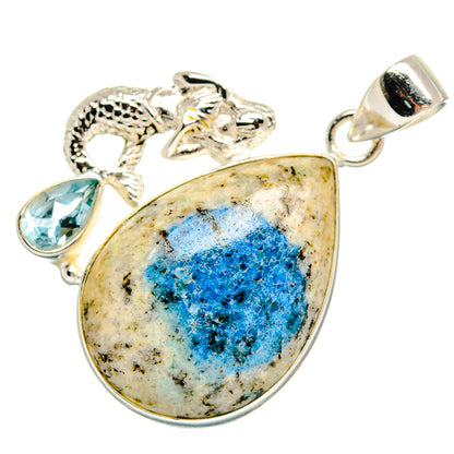 K2 Blue Azurite Pendants handcrafted by Ana Silver Co - PD22574 - Photo 2