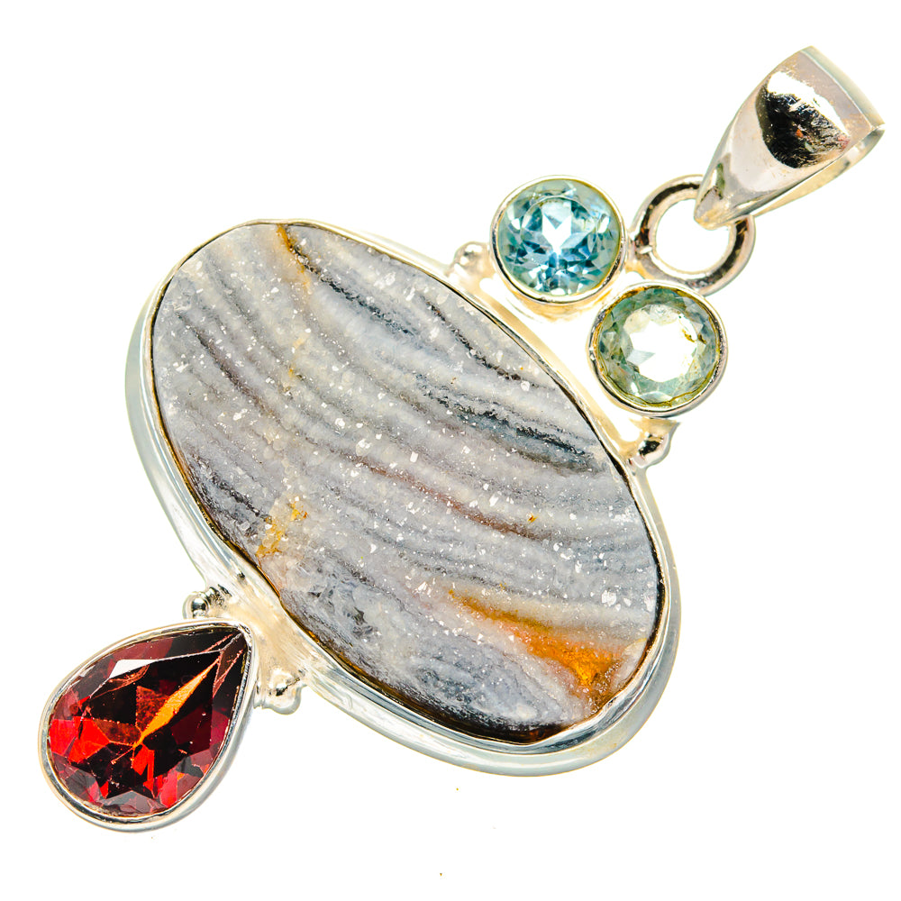 Desert Druzy Pendants handcrafted by Ana Silver Co - PD22575 - Photo 2