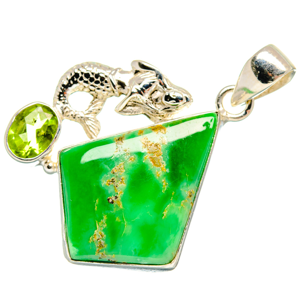Gaspeite Pendants handcrafted by Ana Silver Co - PD22577 - Photo 2