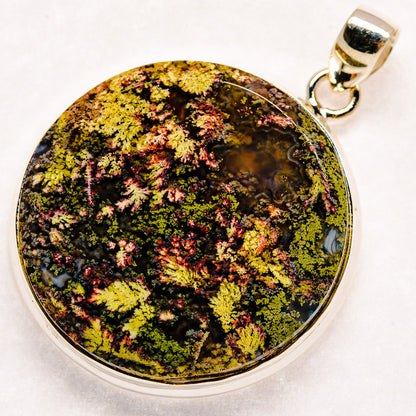 Indonesian Plume Agate Pendants handcrafted by Ana Silver Co - PD22583