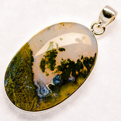 Indonesian Plume Agate Pendants handcrafted by Ana Silver Co - PD22585