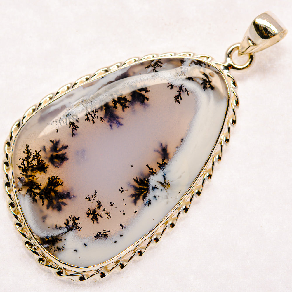 Dendritic Opal Pendants handcrafted by Ana Silver Co - PD22594 - Photo 2