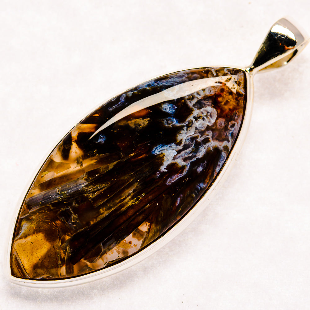 Turkish Tube Agate Pendants handcrafted by Ana Silver Co - PD22600 - Photo 2