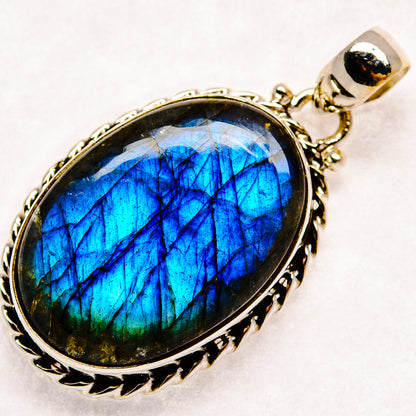 Labradorite Pendants handcrafted by Ana Silver Co - PD22614 - Photo 2