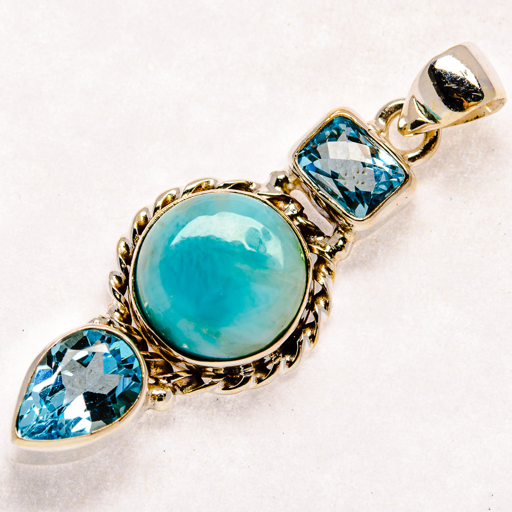 Larimar Pendants handcrafted by Ana Silver Co - PD22629