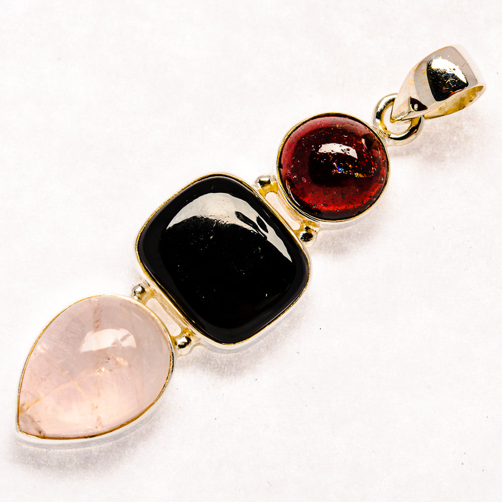 Black Onyx Pendants handcrafted by Ana Silver Co - PD22632 - Photo 2