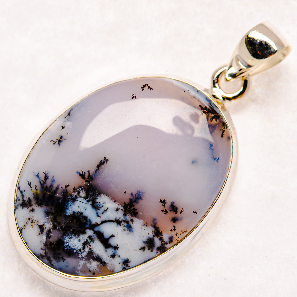 Dendritic Opal Pendants handcrafted by Ana Silver Co - PD22667