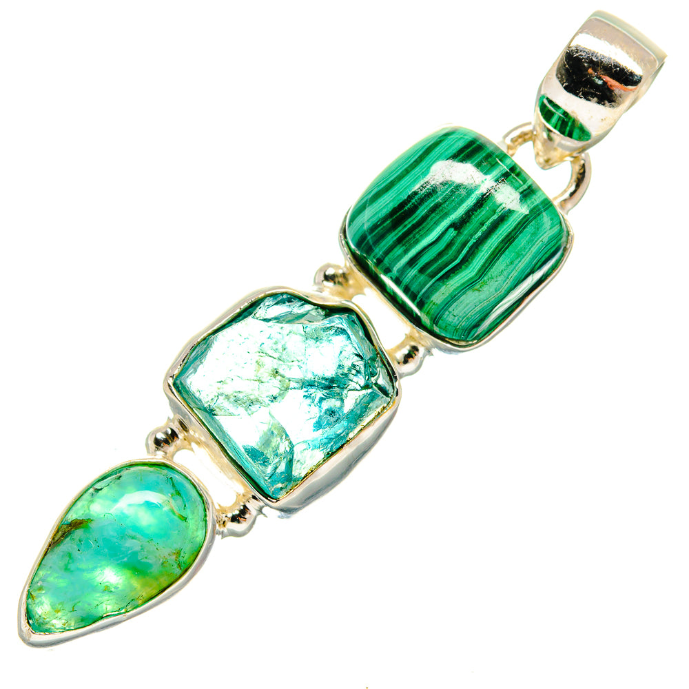 Malachite Pendants handcrafted by Ana Silver Co - PD22681