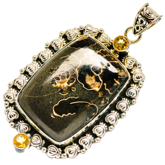 Turritella Agate Pendants handcrafted by Ana Silver Co - PD22683