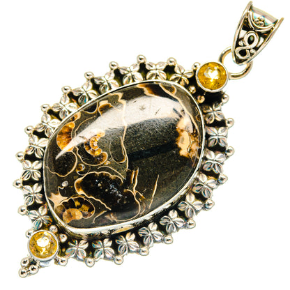 Turritella Agate Pendants handcrafted by Ana Silver Co - PD22695 - Photo 2