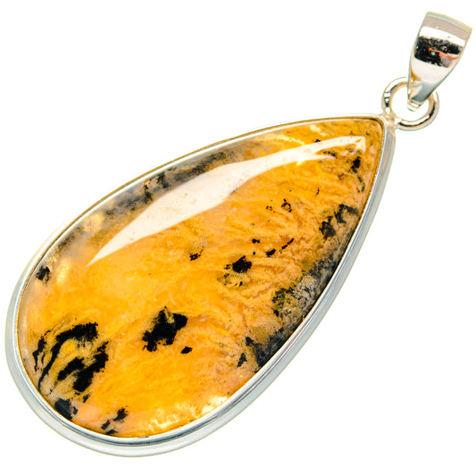 Indonesian Plume Agate Pendants handcrafted by Ana Silver Co - PD22697 - Photo 2