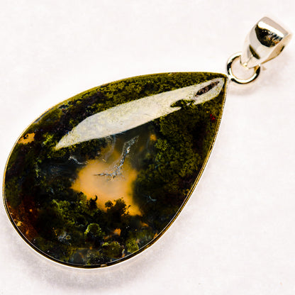 Indonesian Plume Agate Pendants handcrafted by Ana Silver Co - PD22720
