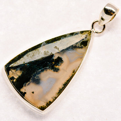 Indonesian Plume Agate Pendants handcrafted by Ana Silver Co - PD22721 - Photo 2
