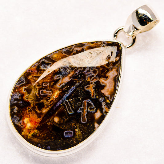 Turkish Tube Agate Pendants handcrafted by Ana Silver Co - PD22724 - Photo 2