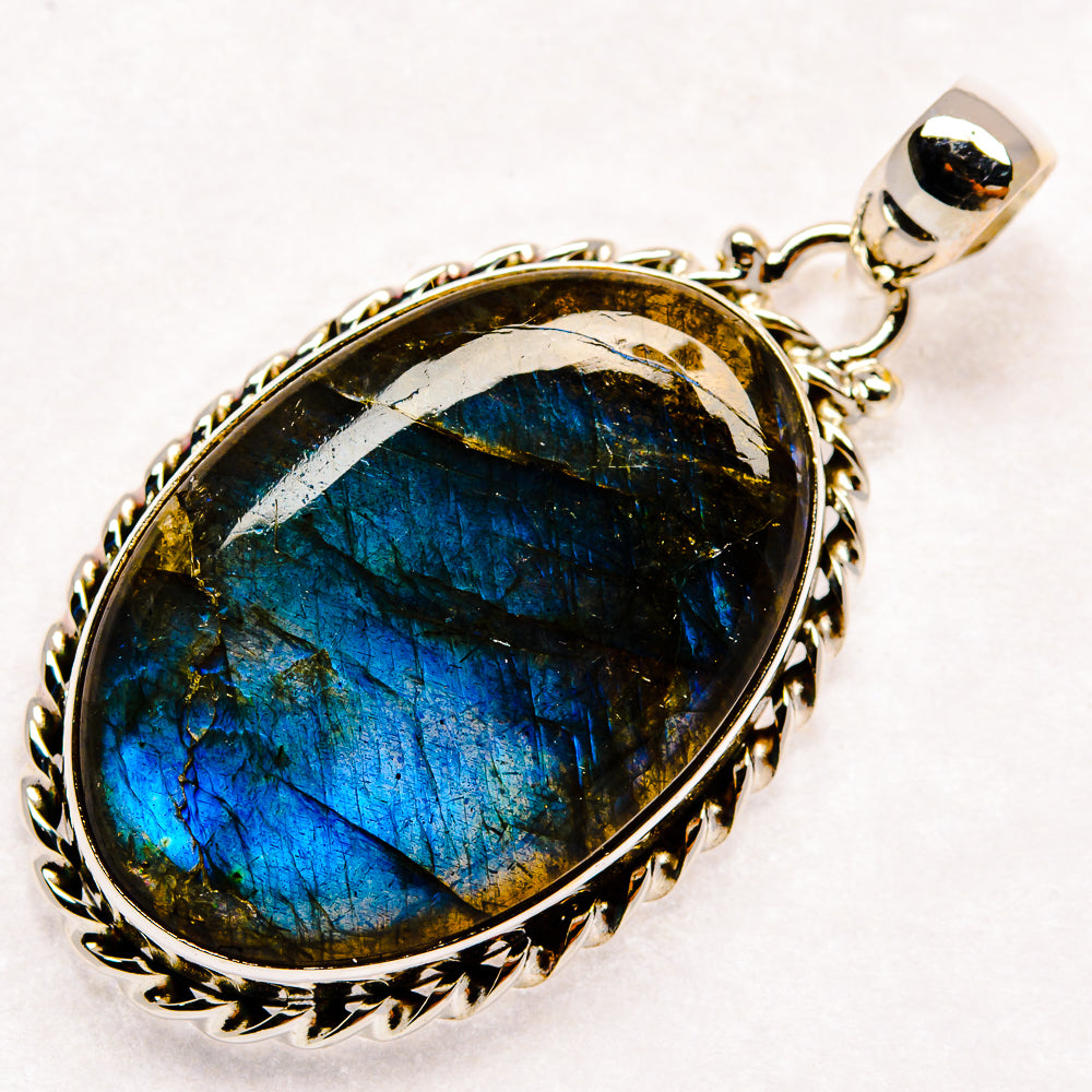 Labradorite Pendants handcrafted by Ana Silver Co - PD22734 - Photo 2