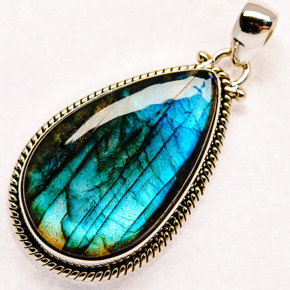 Labradorite Pendants handcrafted by Ana Silver Co - PD22735 - Photo 2