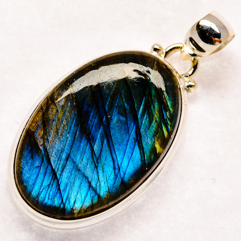 Labradorite Pendants handcrafted by Ana Silver Co - PD22738 - Photo 2