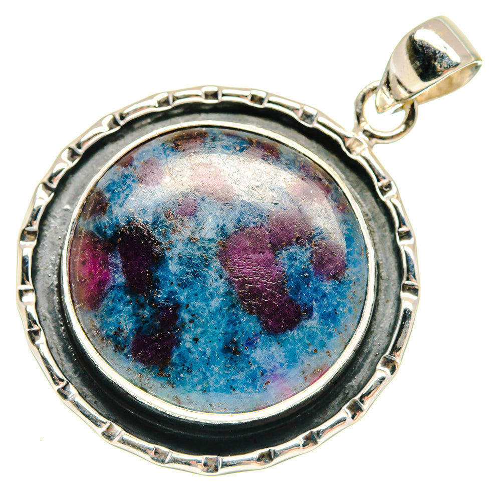 Ruby Fuchsite Pendants handcrafted by Ana Silver Co - PD22775 - Photo 2