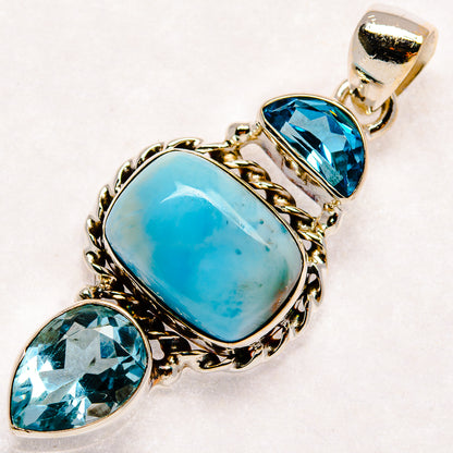 Larimar Pendants handcrafted by Ana Silver Co - PD22804 - Photo 2