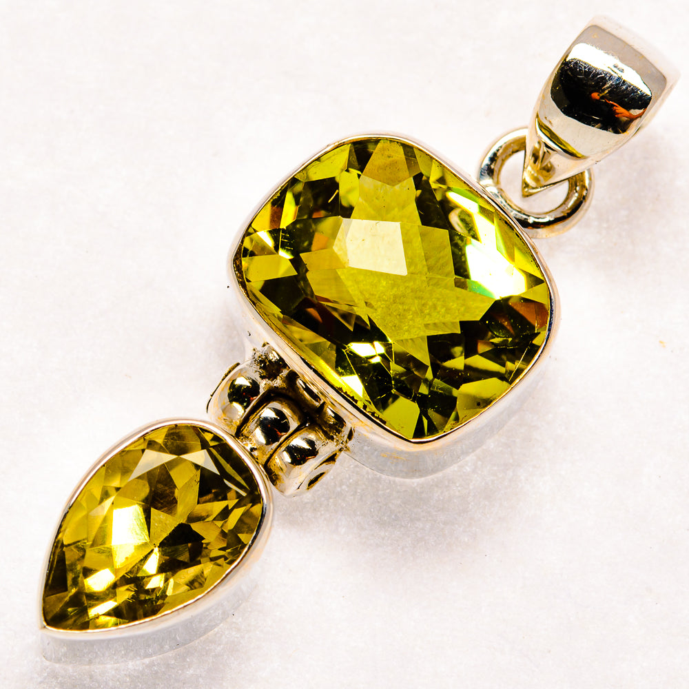 Lemon Quartz Pendants handcrafted by Ana Silver Co - PD22808 - Photo 2