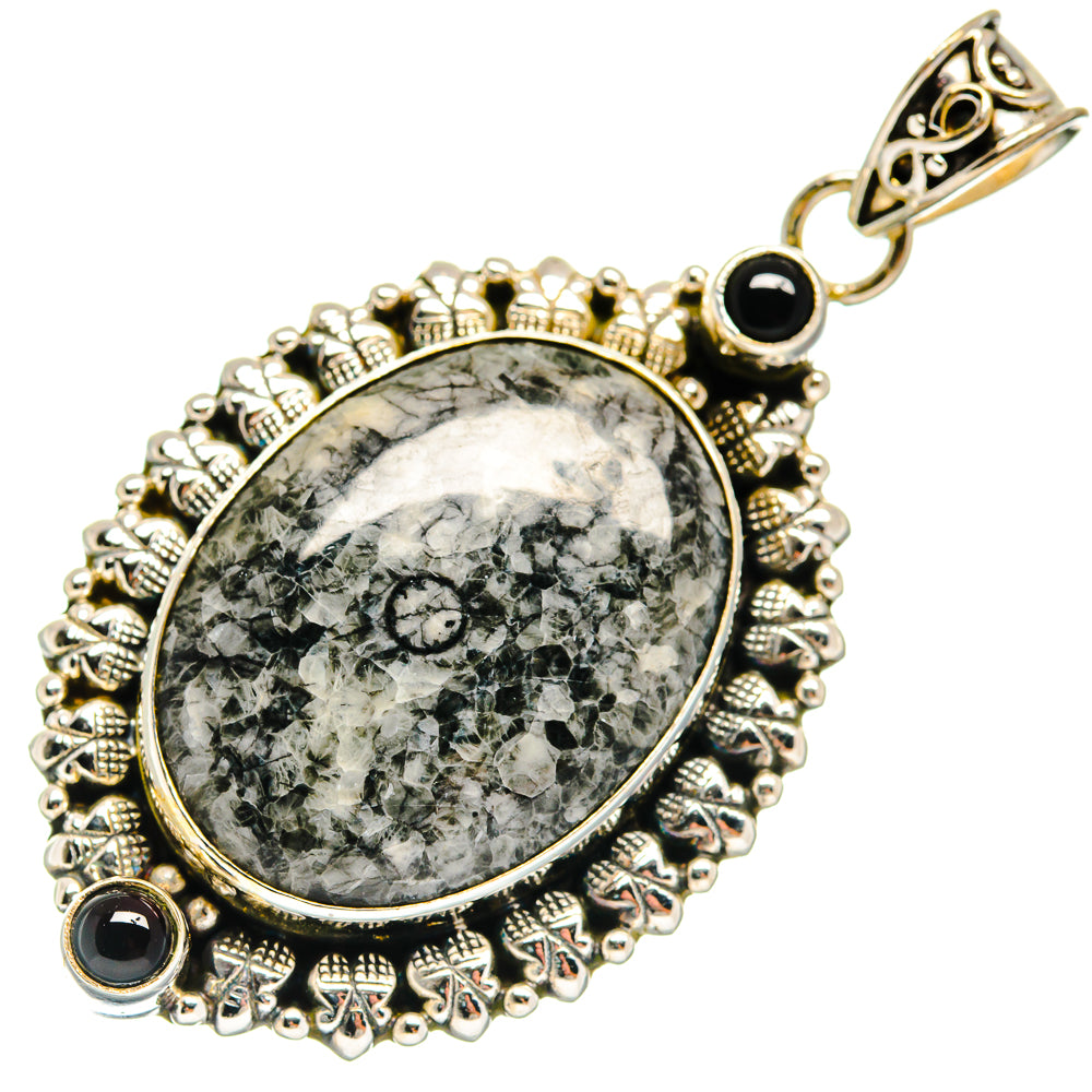 Pinolith Jasper Pendants handcrafted by Ana Silver Co - PD22819 - Photo 2