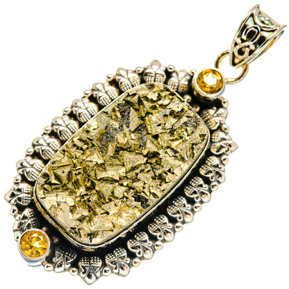 Pyrite Pendants handcrafted by Ana Silver Co - PD22821 - Photo 2