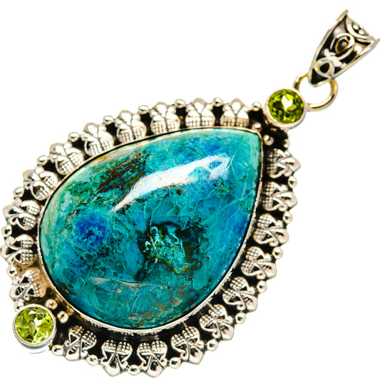 Chrysocolla Pendants handcrafted by Ana Silver Co - PD22824 - Photo 2