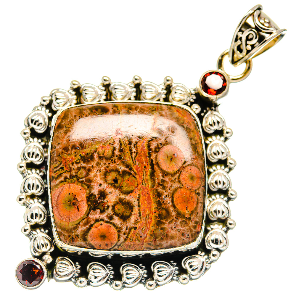 Poppy Jasper Pendants handcrafted by Ana Silver Co - PD22826 - Photo 2