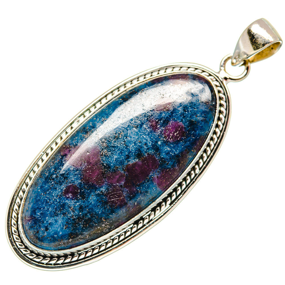 Ruby Fuchsite Pendants handcrafted by Ana Silver Co - PD22833 - Photo 2
