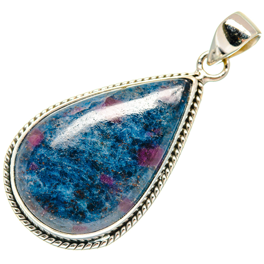 Ruby Fuchsite Pendants handcrafted by Ana Silver Co - PD22856 - Photo 2