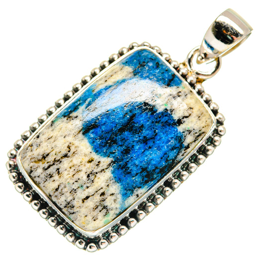K2 Blue Azurite Pendants handcrafted by Ana Silver Co - PD22859 - Photo 2