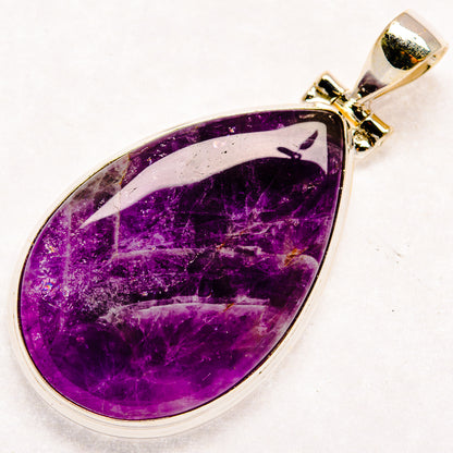 Chevron Amethyst Pendants handcrafted by Ana Silver Co - PD22904 - Photo 2