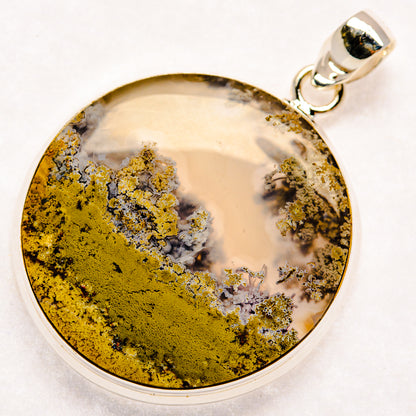 Indonesian Plume Agate Pendants handcrafted by Ana Silver Co - PD22911 - Photo 2