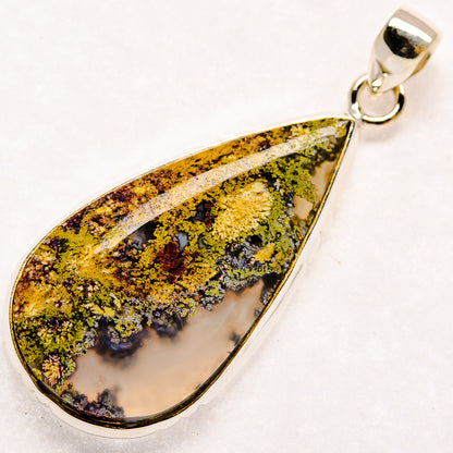 Indonesian Plume Agate Pendants handcrafted by Ana Silver Co - PD22916 - Photo 2
