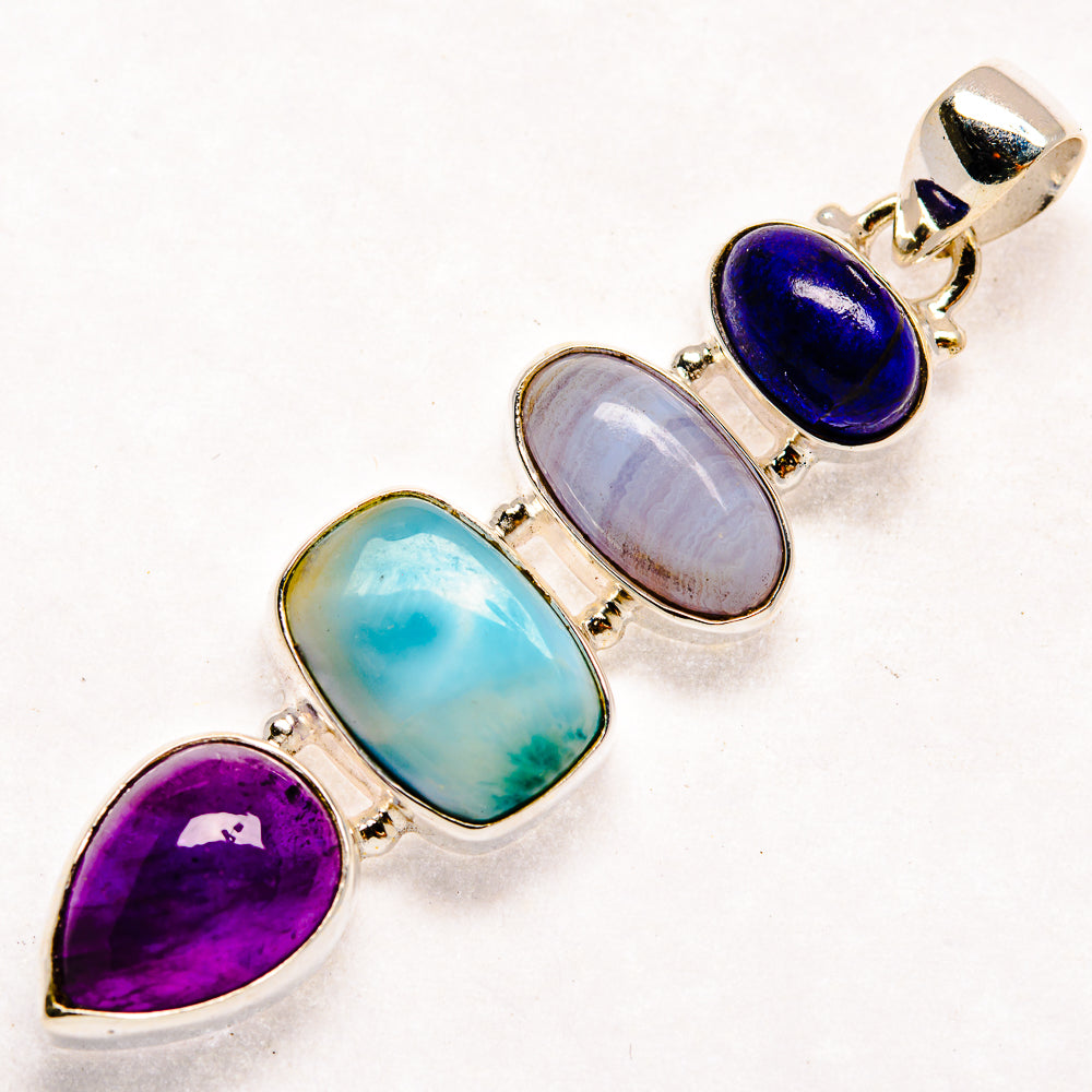 Larimar Pendants handcrafted by Ana Silver Co - PD22928 - Photo 2