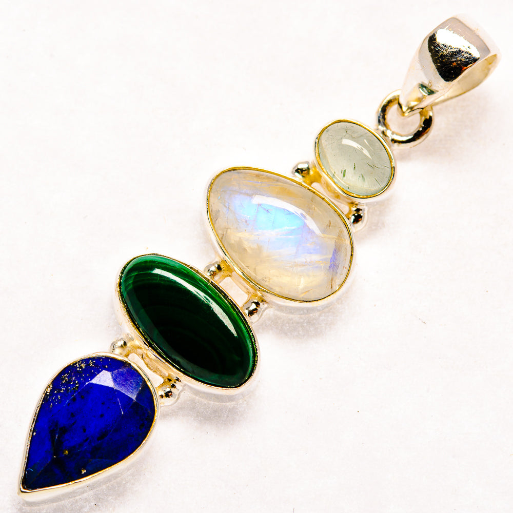Rainbow Moonstone Pendants handcrafted by Ana Silver Co - PD22931 - Photo 2