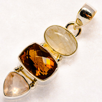 Smoky Quartz Pendants handcrafted by Ana Silver Co - PD22940 - Photo 2