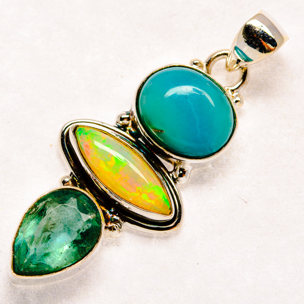 Larimar Pendants handcrafted by Ana Silver Co - PD22943 - Photo 2