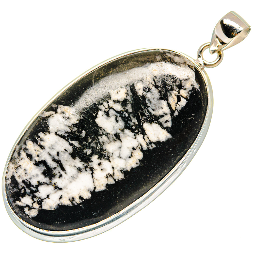 Chrysanthemum Stone Pendants handcrafted by Ana Silver Co - PD22957 - Photo 2