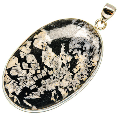 Chrysanthemum Stone Pendants handcrafted by Ana Silver Co - PD22958 - Photo 2