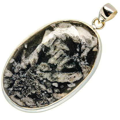 Chrysanthemum Stone Pendants handcrafted by Ana Silver Co - PD22963 - Photo 2