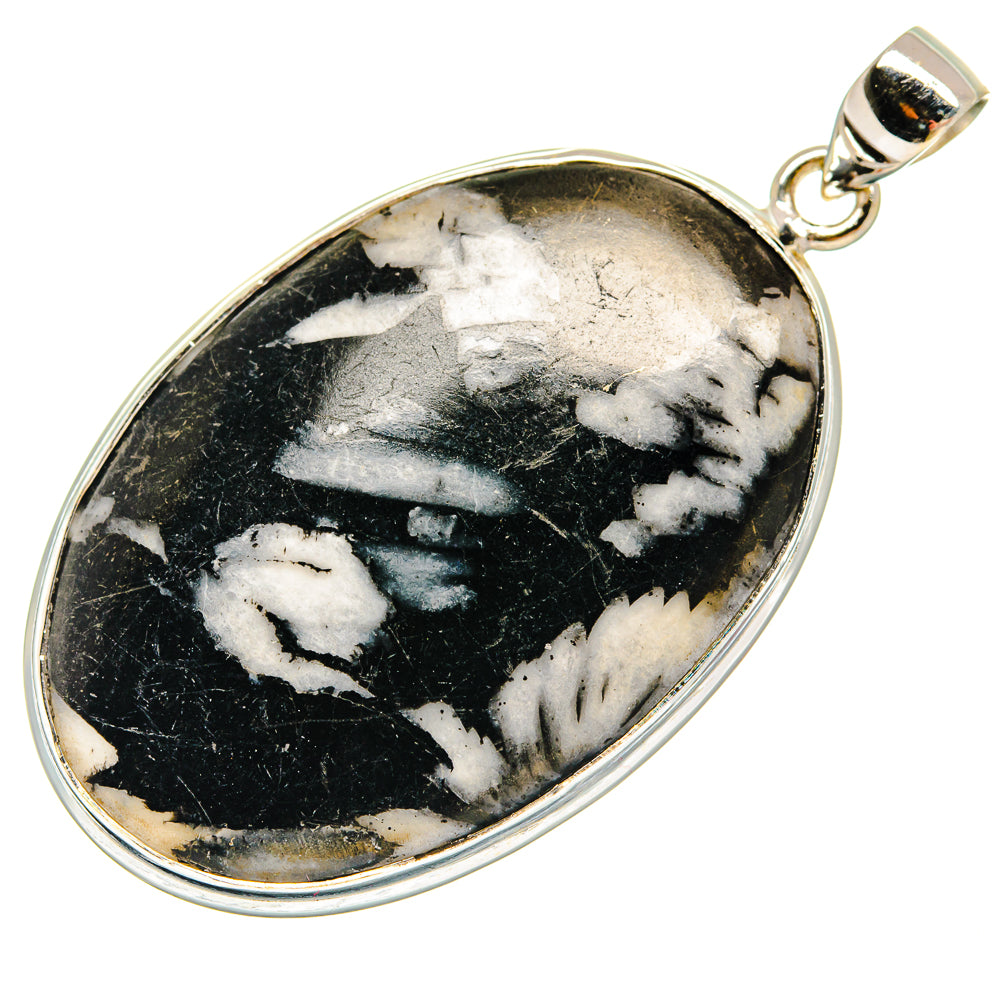Chrysanthemum Stone Pendants handcrafted by Ana Silver Co - PD22964 - Photo 2