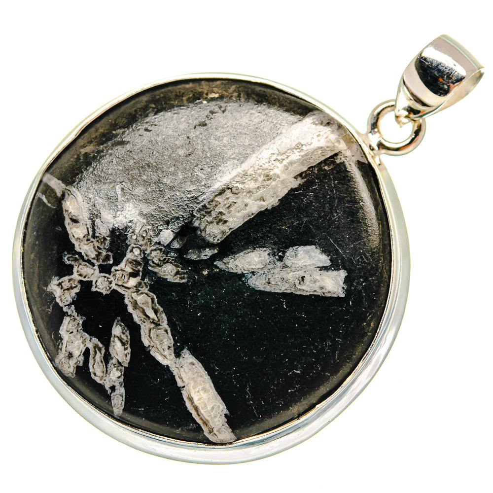 Chrysanthemum Stone Pendants handcrafted by Ana Silver Co - PD22966 - Photo 2