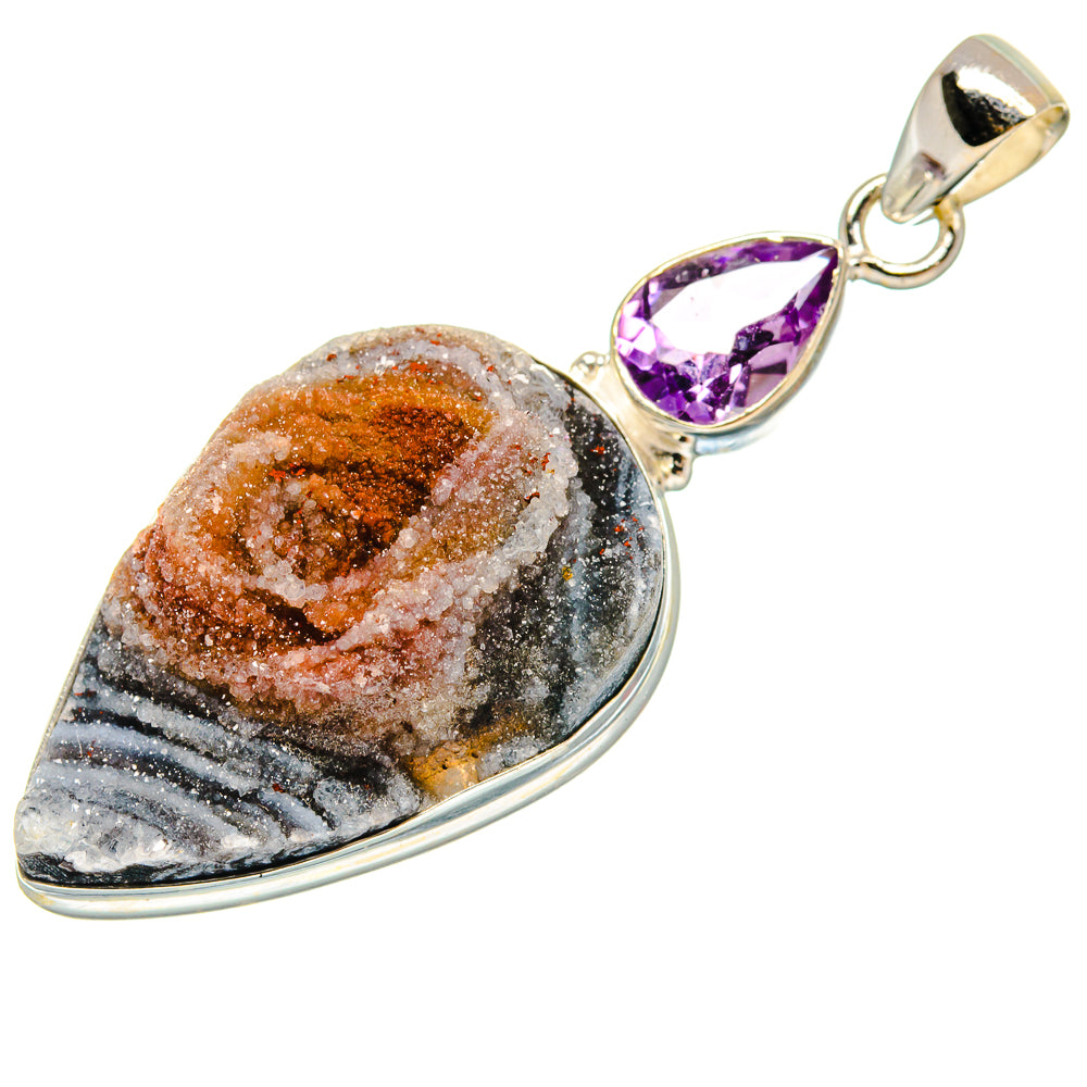 Desert Druzy Pendants handcrafted by Ana Silver Co - PD23001 - Photo 2